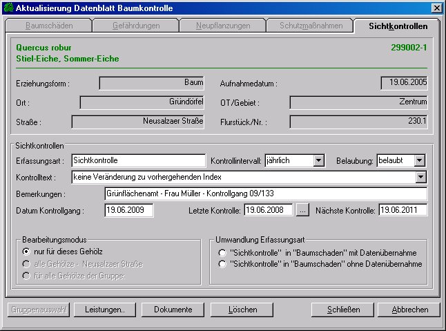 Sichtkontrollen