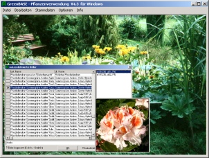 Screenshot Pflanzenverwendung V4.3